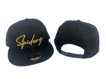 Spiderz New Era Flat Brim SnapBack - Black/Gold