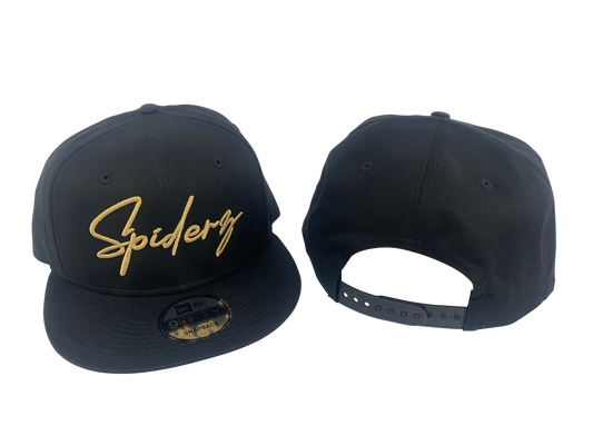 Spiderz New Era Flat Brim SnapBack - Black/Gold