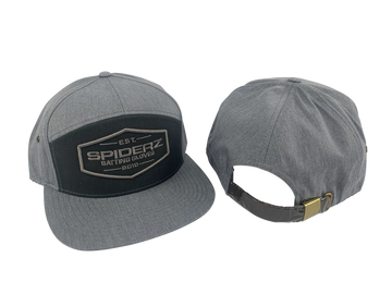 Spiderz 5 Panel Hat W/Patch - Heather Grey/Charcoal