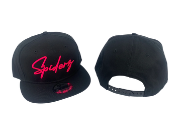 Spiderz New Era Flat Brim SnapBack - Black/Pink