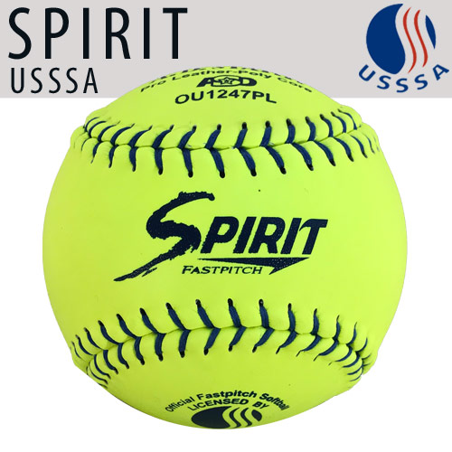 A.D. STARR USSSA Spirit Fast Pitch Softball (12" Leather)