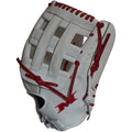 MIKEN - Pro Series 13.5 in white/scarlet Slowpitch Glove