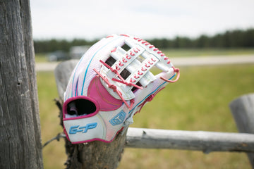 GS Sports Signature Series 13" Laced Dual Post Ball Glove - Pastel Tie Dye Snakeskin / Pink