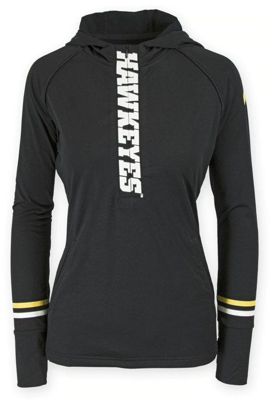 Cassandra 1/2 Zip Iowa Hoodie