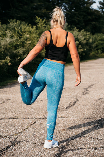 Iconic Women's Leggings - Heather Teal