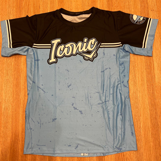Iconic Premium Mesh Jersey - Columbia Blue/Black