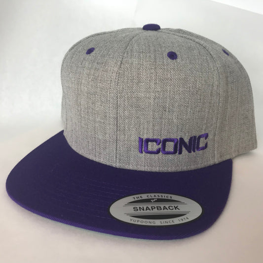 Iconic SnapBack - Heather/Purple