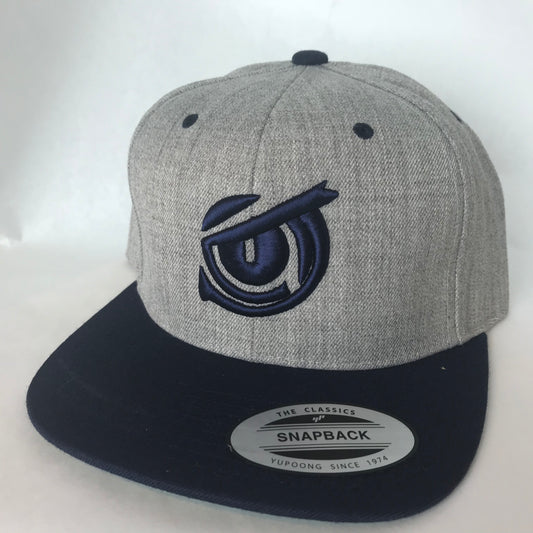 Iconic SnapBack Flat Bill - Owl Eye - Heather/Navy