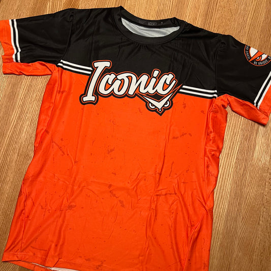 Iconic Premium Mesh Jersey - Orange/Black