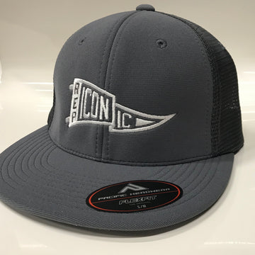 Iconic Performance Trucker Hat - Graphite/Graphite