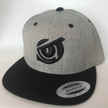 Iconic SnapBack Flat Bill - Owl Eye - Heather/Black