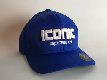Iconic Perforated Performance Hat -Royal/White/Purple